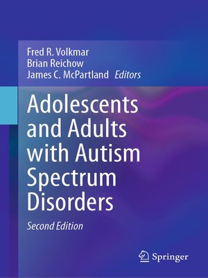 cover image of Adolescents and Adults with Autism Spectrum Disorders